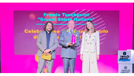 Premio Touchpoint Grandi Storie Italiane alla Guardia Di Finanza per le attività legate alle celebrazioni del 250° anniversario di fondazione del Corpo
