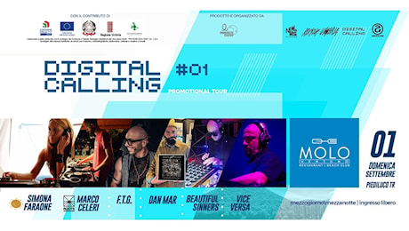 Anteprima “Digital Calling” al Molo21 sul Lago di Piediluco, domenica 1 settembre 