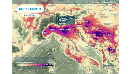 Nelle prossime ore queste città italiane saranno a rischio per cattiva qualità dell'aria: milioni di persone esposte