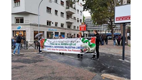 Corteo pro Pal, presidio davanti al tribunale di Roma