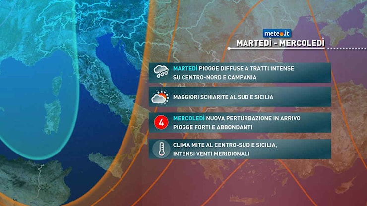 Meteo, 15-16 aprile con piogge intense e forti venti: ecco dove - Meteo.it