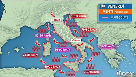 In Sicilia un venerdì di burrasca e mareggiate