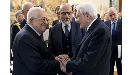 Mattarella incontra Mahmoud Abbas: “Due Stati, due popoli”