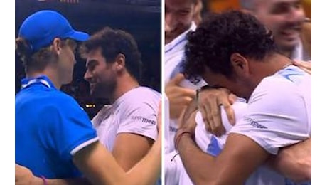 Italia vince la Coppa Davis, le lacrime di Berrettini