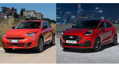 FIAT 600 Vs Ford Puma, confronto tra B-SUV. Caratteristiche, motori e prezzi