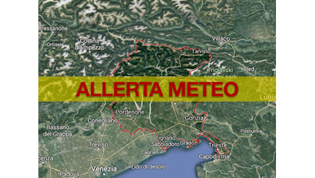 Allerta Meteo Friuli Venezia Giulia: piogge intense e forti temporali da oggi